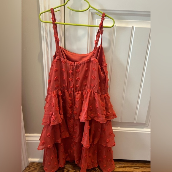 Francesca’s mini dress, burnt orange size small, never worn no damages - Picture 2 of 2